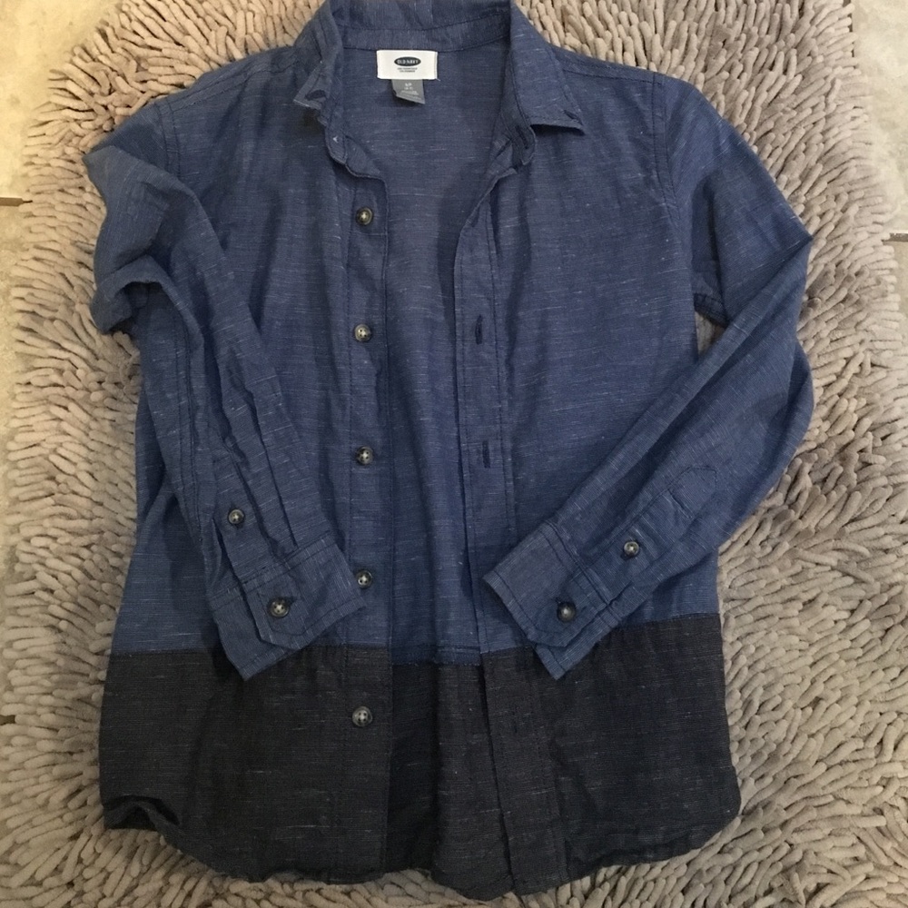 Boys Old Navy Denim Style Shirt-Size Small 6/7